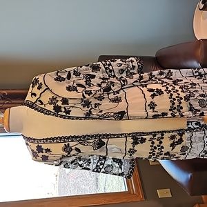 Overlay coat/sweater